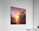 Unleash your creativity and explore the world of sunset paint art Acrylic Print