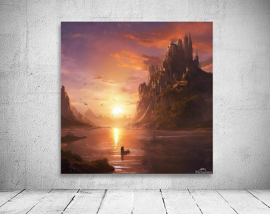 Unleash your creativity and explore the world of sunset paint art Wall Preview