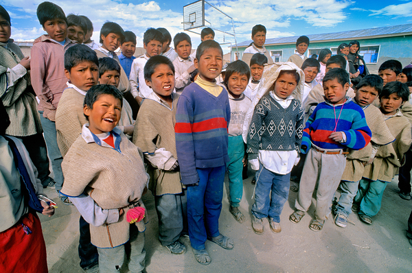 Diverse group of children posing outdoors with varied expression Digital Download