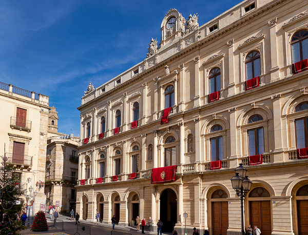 Visiting the town hall in caltagirone sicily italy Digital Download
