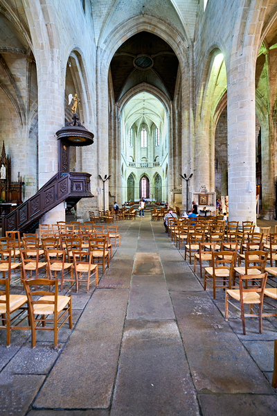 Visit to Eglise Saint Malo in Dinan Brittany France with empty c Digital Download