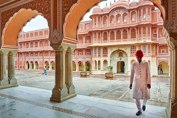 Exploring the City Palace in Jaipur Rajasthan during daytime Digital Download