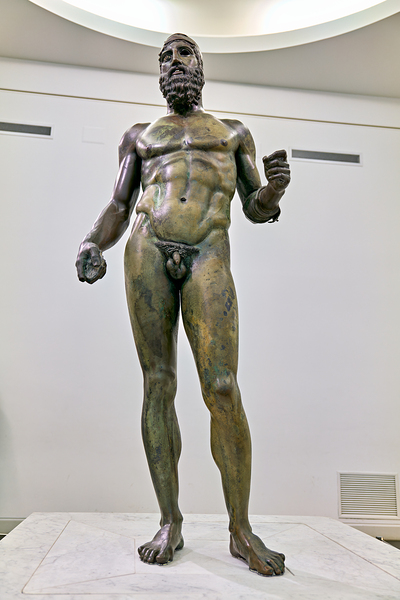 Riace Bronze statue B displayed in Reggio Calabria Museum Digital Download