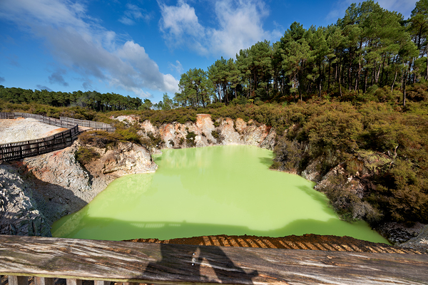 Views of devils bath in waiotapu thermal wonderland rotorua Digital Download