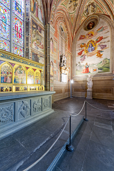 Basilica di Santa Croce interior in Florence Tuscany Italy Digital Download