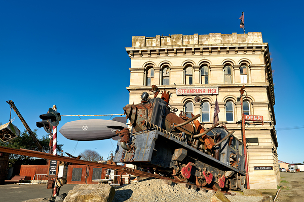 Explore steampunk hq and the steampunk engine in oamaru Digital Download