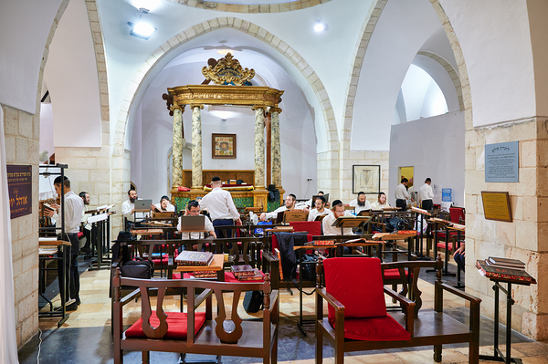 Four Sephardic synagogues in Jerusalem during prayer time Digital Download
