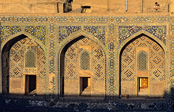 Madrasa architecture in Samarkand shows detailed design work Digital Download