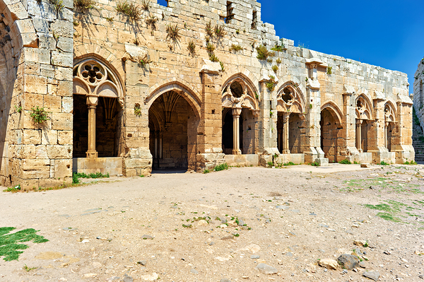 Exploring Krak des Chevaliers crusader castle in Syria Digital Download