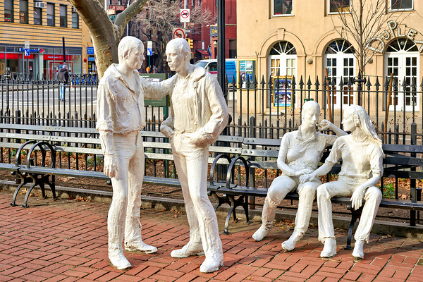 Gay Liberation sculpture at Christopher Park in Manhattan New Y Digital Download