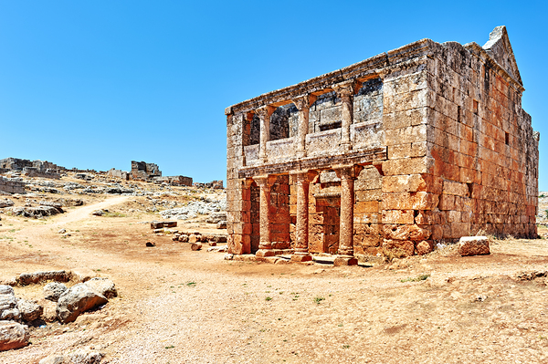 Exploring historic ruins in Serjilla Syria on a clear day Digital Download