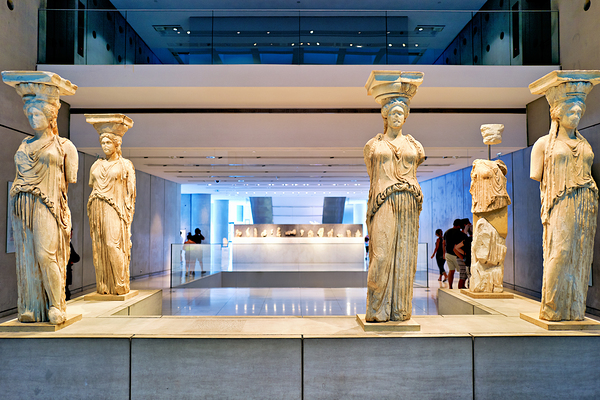 Caryatids on display at the Acropolis Museum in Athens Greece Digital Download