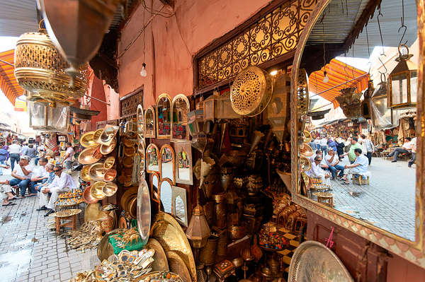 Exploring the souk in Marrakesh and the local crafts on display Digital Download