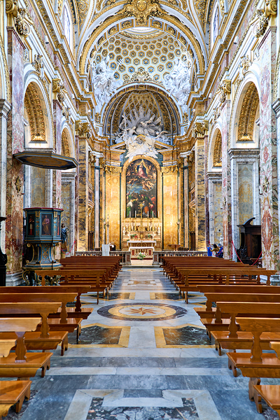 Church of St. Louis of the French in Rome showcases interior des Digital Download