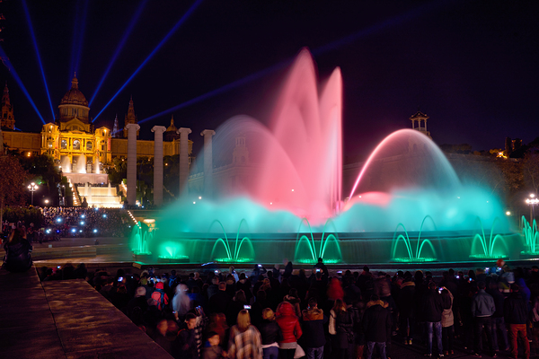 Montjuics Magic Fountain features a light show Digital Download