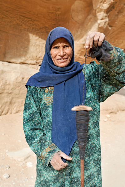 Portrait of an old woman at Little Petra in Jordan Digital Download