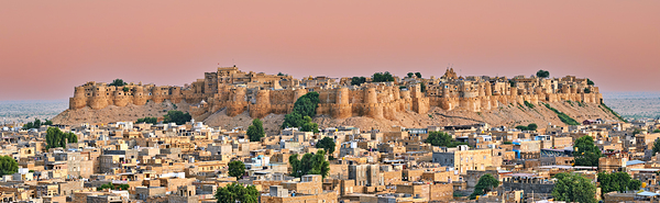 Cityscape of Jaisalmer during sunset in Rajasthan Digital Download