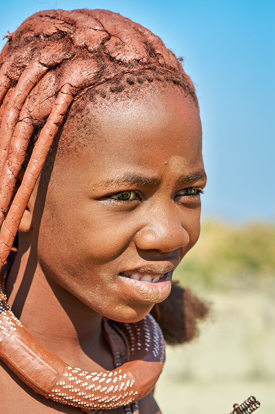 Portrait of a Himba woman in Kunene region of Namibia during the Digital Download