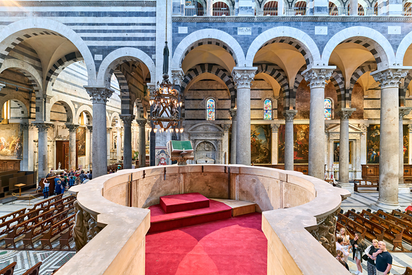 Pulpit by Giovanni Pisano inside Pisa Cathedral in Tuscany Digital Download
