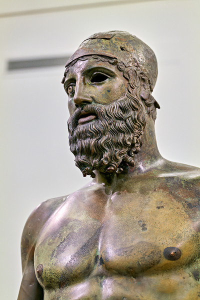 Riace bronze b at national museum reggio calabria Digital Download