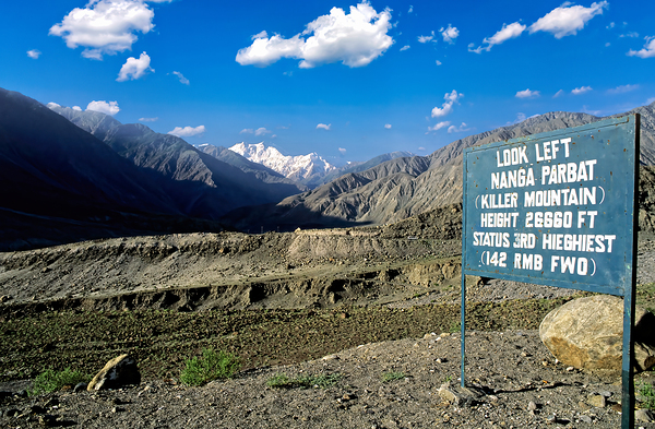 View of Nanga Parbat Peak in the Karakoram range Pakistan Digital Download