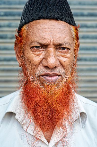 Portrait of a man with red beard in Jodhpur India Digital Download