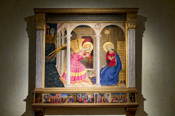 Cortona altarpiece by Angelico depicts the Annunciation Digital Download