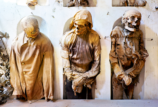 Exploring capuchin catacombs in palermo sicily italy Digital Download