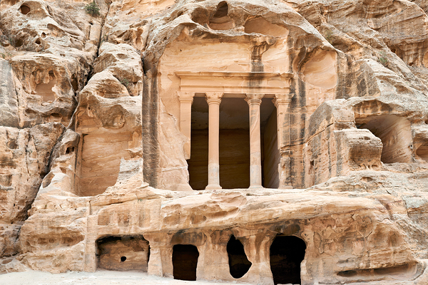Little Petra site in Jordan shows ancient rock cut architecture Digital Download