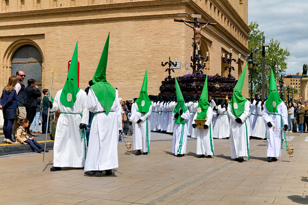 Zaragoza. Saragossa. Aragon. Spain.  Processions of the Easter Holy Week Digital Download