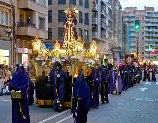 Zaragoza. Saragossa. Aragon. Spain.  Processions of the Easter Holy Week Digital Download