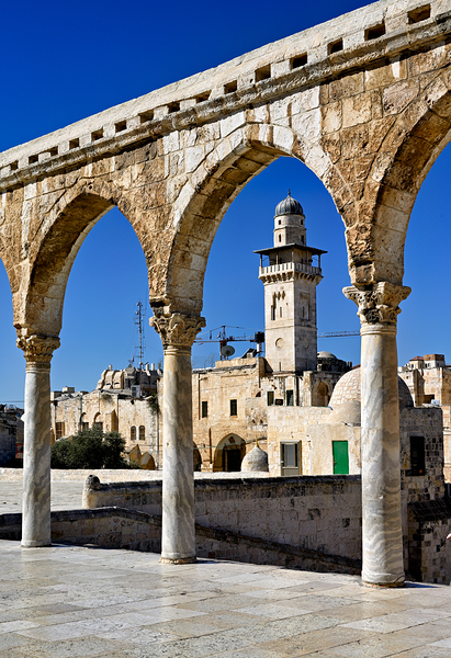 Dome of the Rock mosque seen from Temple Mount in Jerusalem Digital Download