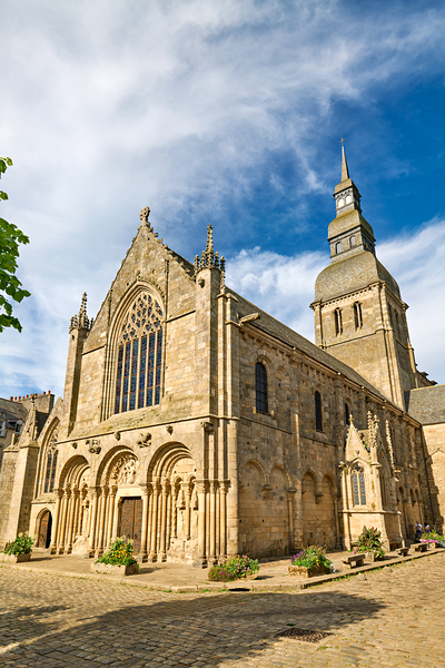 Explore the basilica of st saviour in dinan brittany france Digital Download