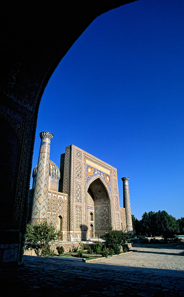 Exploring Khiva in Uzbekistan at a historic site Digital Download