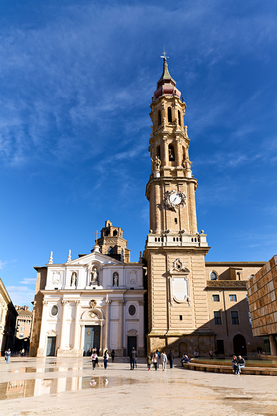 Zaragoza Spain. Cathedral of the Savior of Zaragoza. Catedral del Salvador   La Seo. Museo del Foro de Caesaraugusta Digital Download
