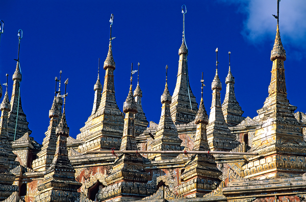 Mohnyin Thambuddhei Paya in Monywa shows many stupa structures Digital Download