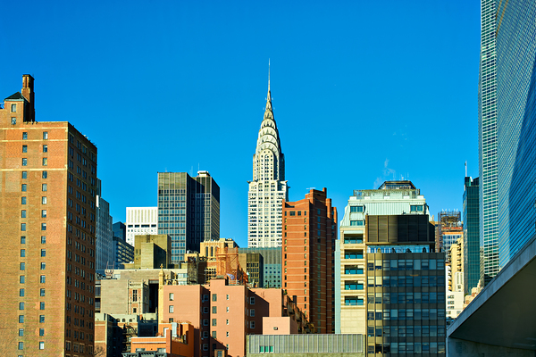 Chrysler Building stands tall among Manhattan buildings in New Y Digital Download