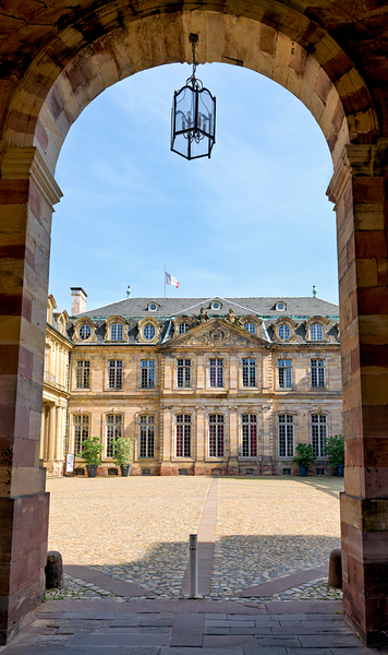 View of Palais Rohan from archway in Strasbourg Alsace France Digital Download