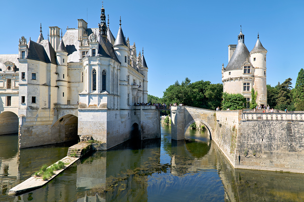 Visit Chenonceau Castle in France along the river Digital Download
