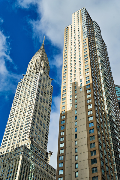 Chrysler Building stands tall among modern structures in Manhatt Digital Download
