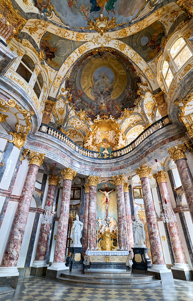 Hofkirche Court church of Residence in Wurzburg on Romantic Road Digital Download