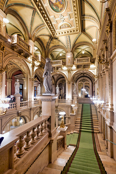 Opulent historic building interior with grand staircase and sta Digital Download
