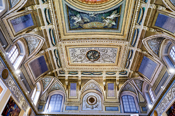 Ceiling view in the National Archaeological Museum of Naples Ita Digital Download