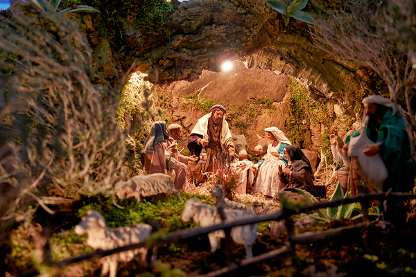 Christmas nativity scene in Caltagirone Sicily Italy Digital Download