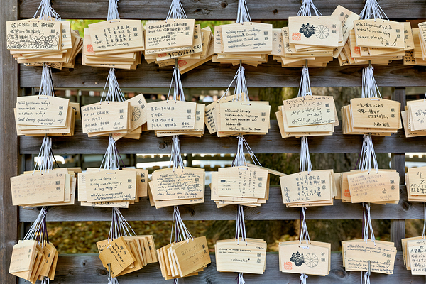 Wishes and invocations at Meiji Jingu Shrine in Tokyo Digital Download