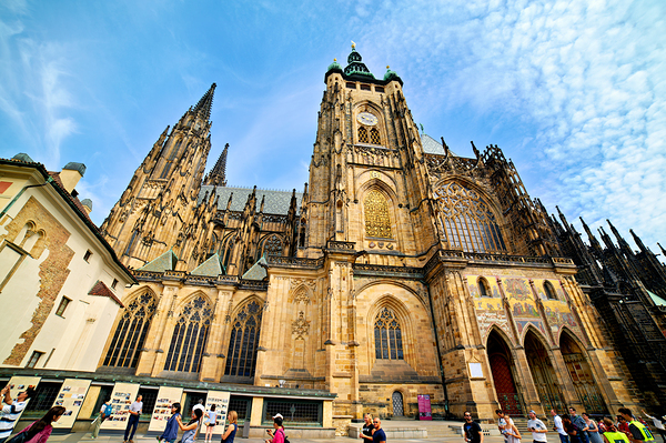Majestic St. Vitus Cathedral Prague under a blue sky. Digital Download
