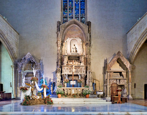 Santa Chiara Basilica Church altar in Naples Campania Italy Digital Download