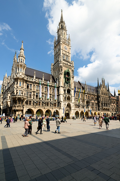 Exploring Marienplatz and the famous town hall in Munich German Digital Download
