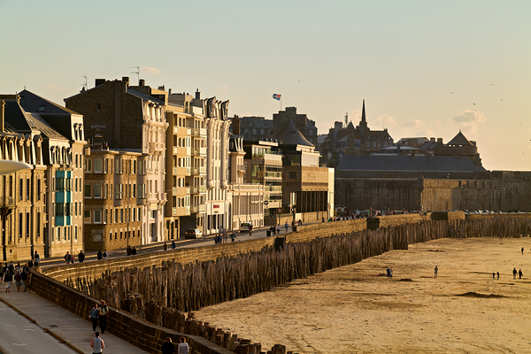 Visit to Grand Plage du Sillon in Saint Malo Brittany France Digital Download