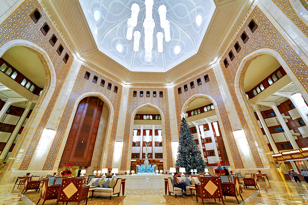 Lobby area of Al Bustan luxury hotel in Muscat Oman Digital Download